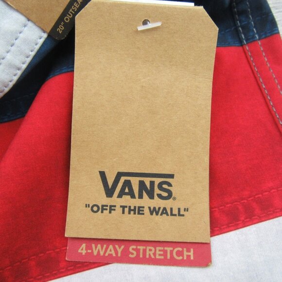 Vans Era USA American Flag Boardshort Swim Trunks Men's Size 30 NEW - Picture 11 of 15